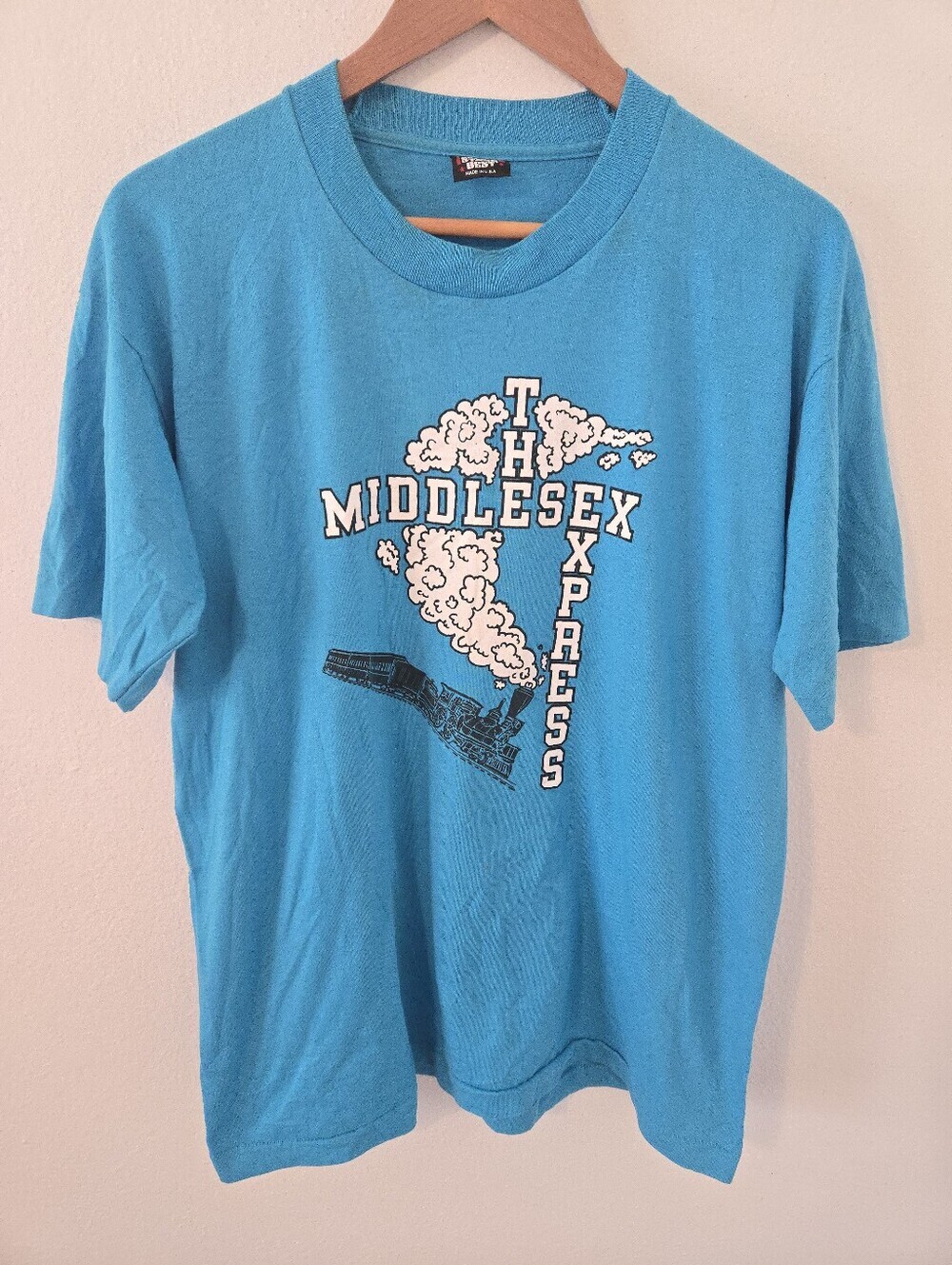 Vintage Middlesex Express Train T Shirt Mens Large Best Screen Stars